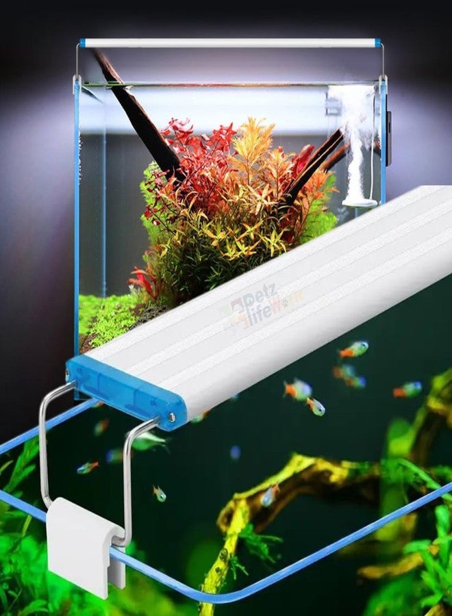 مصباح حوض السمك VAYINATO Glass Petzlifeworld La Series Ultra Thin Grass Frame Aquarium Light (La 30 | 10W | 30-40Cm)، LED - Image 1